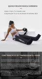 JILI Air Compression Foot  Massager Leg Recovery Boots Blood Circulation