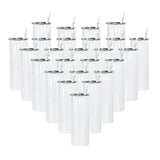 25pcs 20oz Sublimation Blank Skinny Tumbler Straight Skinny Tumbler Stainless Steel
