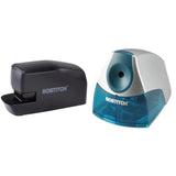 Office Portable Electric Stapler 20 Sheets and Personal Electric Pencil Sharpener Powerful