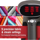 3-in-1 Handheld Garment Steamer and Iron, 220ml Tank, 20 Mins Use, 9 Fabric Settings,