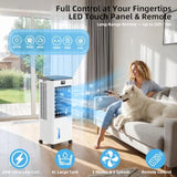 Evaporative Air Cooler, Energy-Efficient 60W with Remote  for Home Office