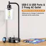 Set of 2 Fully Dimmable Nightstand Lamps with Color Temperature and Bulbs