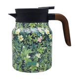 1000ml Vintage Floral Tea Kettle Stainless Steel Insulated Tea Pot Built-in Infuser