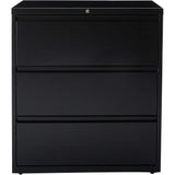 Black Lateral File Cabinet, 88-Inch Wide