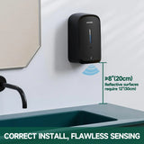 Commercial Automatic Soap Dispenser 34oz Large Capacity Wall-Mounted Touchless for High-Traffic Restrooms