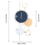 Modern Big Wall Clock, Battery Operated Silent Non-Ticking for Kitchen,Gold