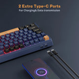 RK Royal Kludge H81 Gasket Structure Mechanical Keyboard 81 Key
