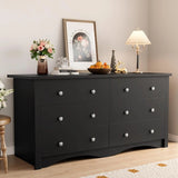 Black Dresser for Bedroom,6 Drawer Dressers, Storage Chest of Drawers