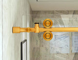 Frameless Glass Shower Door Hardware Sliding Rail Shower Room MD DC PRINT