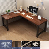 L-Shaped Corner Computer Heavy Duty Steel Frame Home Office