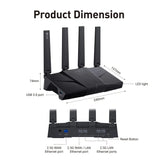 GL.iNet GL-BE9300 Flint 3 Tri-Band WiFi 7 Router High Speed Gaming