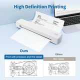 Portable Printer Wireless Inkless Thermal Printer A4 Bluetooth