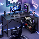 JHK L Shaped Desk 47 Inch Computer Desk Gaming Furniture Corner Desks Home Office