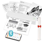 Portable Printers Wireless Inkless Thermal A4 Label Maker US Letter/A4/A5/B5 Android iOS Phone & Laptop