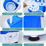 Portable washing machine for RVs, camping, apartments, dorms: r and dryer combo with 5.5lbs capac
