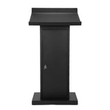 Office Reception Table Multi-Purpose Heavy Duty Metal Lecterns Large Capacity Metal Podium Speaking Desk