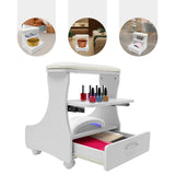 Foot Rest Pedicure Manicure Furniture, Trolley for Foot Bath, Footbath Stool with Wheels,