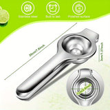 2-Pack Manual Citrus Juicer, Heavy Duty Lemon Orange Squeezer with Non-Slip Grip