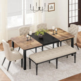 78.7 Inch Long Kitchen Table for 6-8, Dining Room Table for Kitchen Living Room
