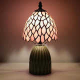 Tiffany Lamp Stained Glass Mushroom Table Lamps 6X6X12.5 Inch Style Small Night Light