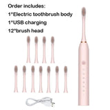 Sonic Electric Toothbrush Adult Smart Timing Tooth Brush Teeth Clean-MD DC PRINT