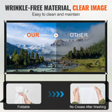 SucceBuy 80 90 100 135 150 180 In Projector Screen W/Stand, Storage Bag