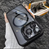 Luxury Magnetic Shockproof Phone Case for iPhone 16/15/14/13/12/11/17 Pro Max