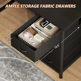78" 2 Person Desk with 8 Fabric Drawers, Long Computer Desk Home Office Desk with Storage