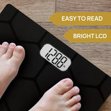 Highly Accurate Digital Bathroom Scale for Home Use with 400 lbs Capacity and Builtin Battery Ideal for Fitness