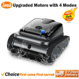 Cordless Robotic Cleaner with 4 Motors Self-Parking for Above Ground Pools