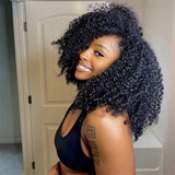 Small Spirals Curly Crochet Human Hair Extensions Deep Pixie Curls Crochet Hair Pre Separated