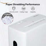 Low Noise 40dB Paper Shredder for Home, 10-Sheet Cross Cut, CD/Credit Card Shredder