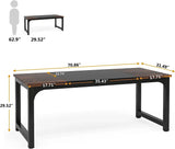 Tribesigns Modern Computer Desk Large Office Desk Computer Table Study Writing Desk