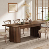 78.7" Extra Long Dining Table for 6-8 People, Large Farmhouse Kitchen Table with Wooden
