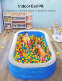 Inflatable Pool 118'' x 72'' x 20'' Above Ground Swimming Pool for Kids Family