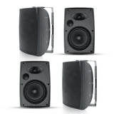 Herdio 4PCS 6.5'' 800W Passive Outdoor Speakers Wired Waterproof 2-Way Wall Mounte