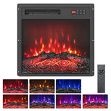 18 Inch Electric Fireplace Insert with Remote Control and 7 Realistic Flame