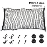 Car Trunk Organizer Holder 90x40/110x50cm Hanging Nets Pocket Cargo Luggage Nylon Elastic Mesh Storage Bag Interior Accessories