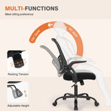 JHK Ergonomic Mid-Back Mesh Backrest Office Desk Chair Computer Lumbar Support Rolling Swivel Gaming Chairs