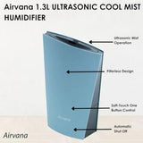 Airvana 1.3L Ultrasonic Cool Mist Humidifier, Black