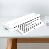 A4 Portable Printer Inkless for Travel Bluetooth Wireless Thermal Printer With 1 Roll Thermal Paper Kit