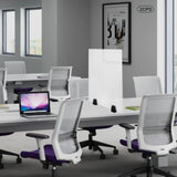 (24" x 18") Office Desk Divider 2 pcs, Acrylic Desk Privacy Panels