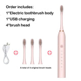 Sonic Electric Toothbrush Adult Smart Timing Tooth Brush Teeth Clean-MD DC PRINT