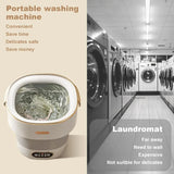 13L Portable Washing Machine for Underwear & Socks, Foldable Mini Washer with 3 Wash Modes