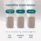 Natura Ultrasonic Warm and Cool Mist Humidifier, 1.3-Gal for Large Rooms, 60-Hr Runtime, Plant Holder, Programmable Humidity, A