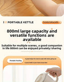 Travel Folding Kettle Outdoor Portable Small Folding Kettle 304 Stainless Steel Electric Kettle