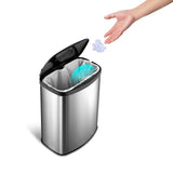 Smart trash can Sensor Touchless Automatic Closing 2D size battery Kitchen Trash Bin