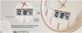 TIMESS Luminous Voice-activated Wall Clock, 14' Silent Battery Powered