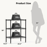 JHK 3-5 Tier Metal Wire Storage Shelves Adjustable Storage Racks Heavy Duty Standing Shelf Organizerd