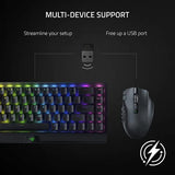 Wireless MMO Gaming Mouse for PC: Lightweight Plastic Black with 19 Programmable Buttons